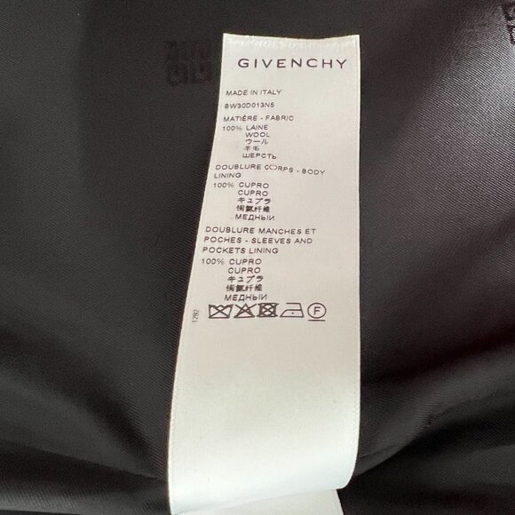 Givenchy green forest side slit wool blazer size 40 - Picture 8 of 8